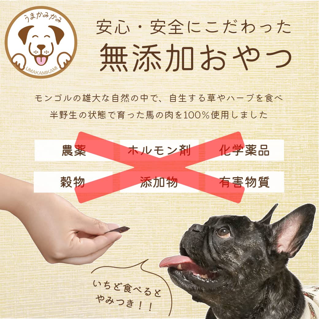 【値下げ中】馬アキレス　900g＋おまけ付き うまかみかみ 犬のおやつ Amazon | うまかみかみ 馬アキレスジャーキー 長め Lサイズ 200g